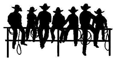 Cowboy Die Cut Decal 5
