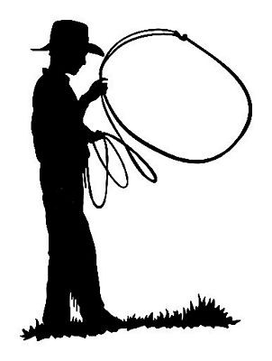 Cowboy Die Cut Decal 6