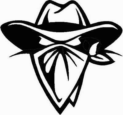 Cowboy Outlaw Western Decal Sticker