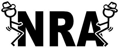 FUCK THE NRA DIE CUT DECAL COWBOY