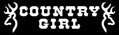 Brown Country Girl Vinyl Decal