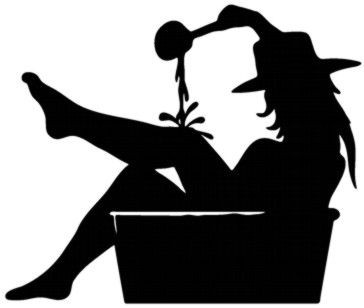 Cowgirl Ladle Bath Sticker