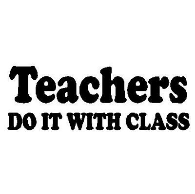 Teachers Do It  Decal