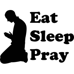 Eat Sleep Play PRAY Die cut Vinyl Decal