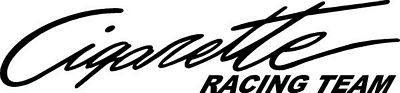 Cigarette Racing Team Decal Sticker 2
