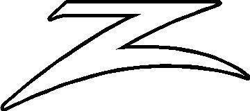 Donzi Z Outline Decal Sticker 04