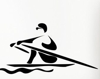 rowing boating decal