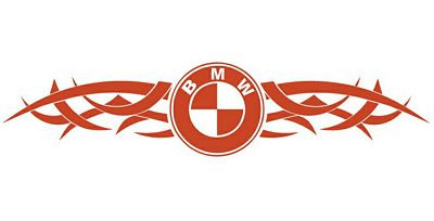 BMW Tribal Back Window Graphic