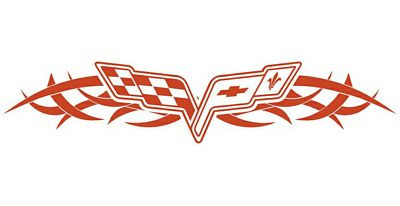 Corvette Tribal Back Window Graphic