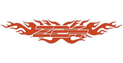 Z24 Flames Back Window Graphic