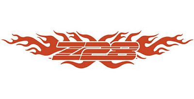 Z28 Flames Back Window Graphic