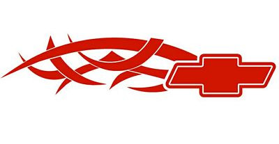 Chevy Tribal Mirrored Pair