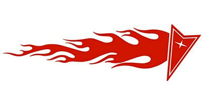 Pontiac Flames Mirrored Pair