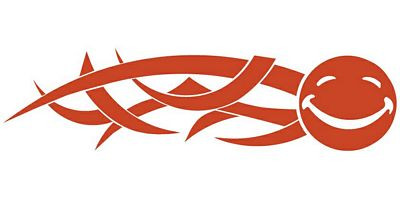 Smileyface Tribal Mirrored Pair