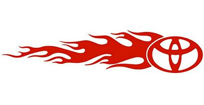 Toyota Flames Mirrored Pair