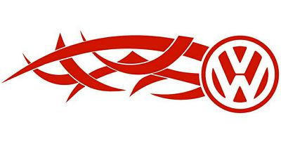 Volkswagon Tribal Mirrored Pair