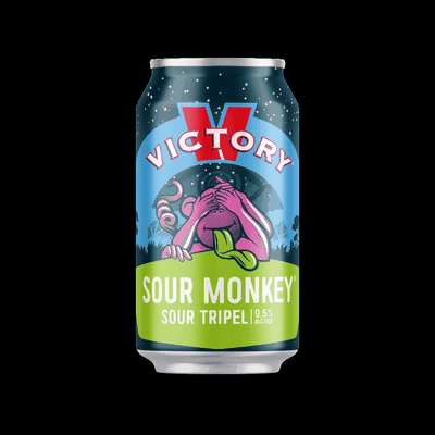 VICTORY Sour Monkey IPA CAN SHAPED STICKER