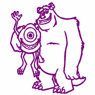 Monsters Inc 2 car decal 924