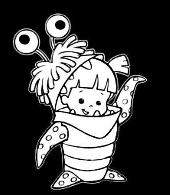 Monsters Inc Boo Decal Sticker