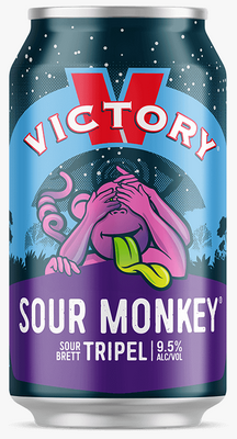 VICTORY Sour Monkey Triple IPA CAN SHAPED STICKER