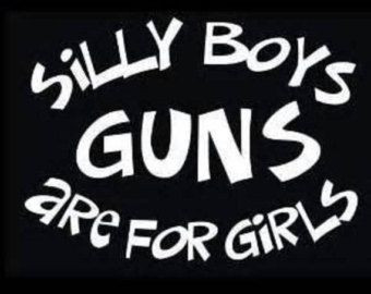 GUNS ARE FOR GIRLS DECAL