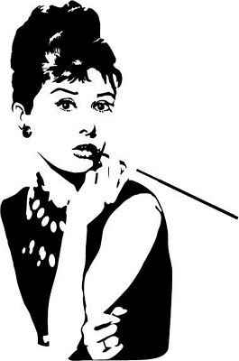 Audrey Hepburn Decal 1472