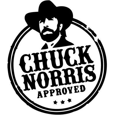 Chuck Norris Approved Vinyl Decal Sticker 4