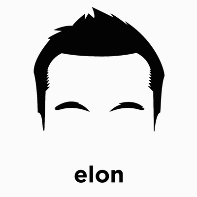 elon musk die cut decal