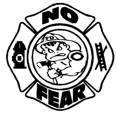 No Fear Fireman decal 829b