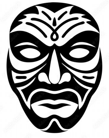 INDIAN MASK DECAL 3
