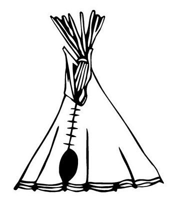 Teepee 1 Adhesive Car Decal