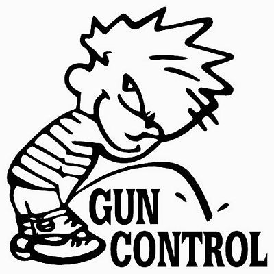 Pee On Gun Control Deicut Decal