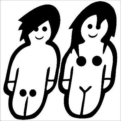 Boy Girl Body Funny Decal Funny Sticker