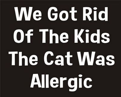cat was allergic funny sticker