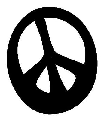 Cool Peace Sign Sticker