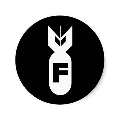 F Bomb Window Decal Car Sticker  2