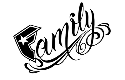 F is for Family Diecut Decal