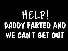 Help Daddy Farted Funny Car Sticker