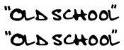 old school sticker set