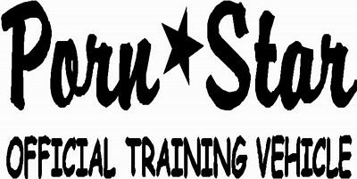 Porn Star Funny Decals 1