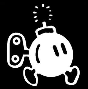 time bomb die cut decal