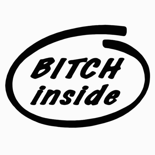 Bitch Inside Decal 809
