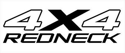 4x4 redneck decal - PAIR