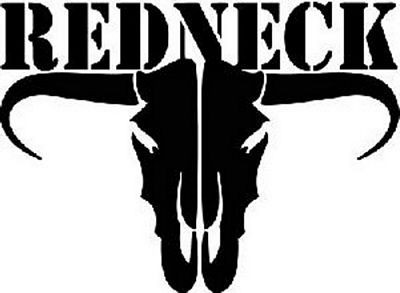 redneck decal cow skull decal
