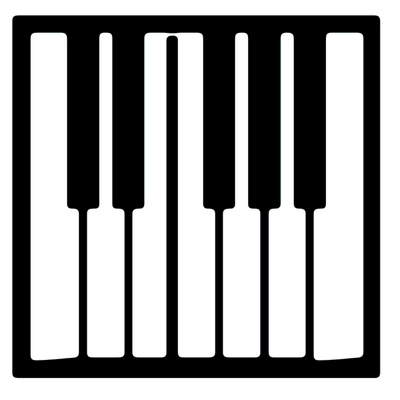 Piano Keys Music Decal 2