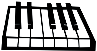 Piano Keys Music Decal 3