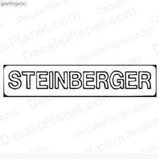 Vinyl Music STIENBERGER Sticker 1096