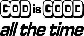 God is Good Decal 1862