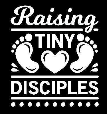 Raising Tiny Disciples Baby on Board Decal Sticker