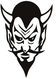 Devil Head Mascot Decal 1806